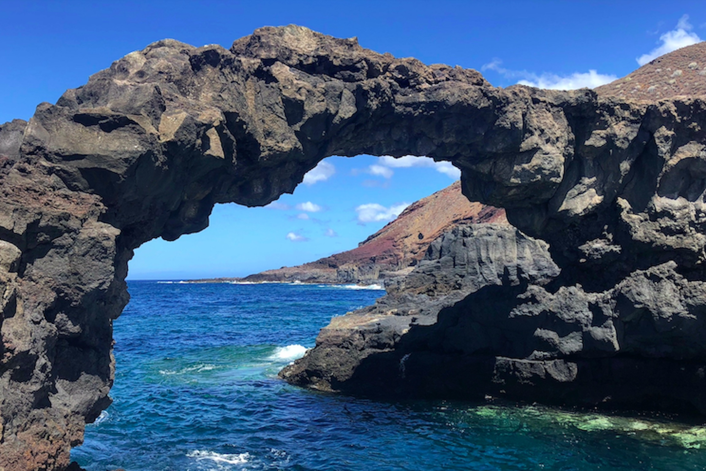 La costa de El Hierro desde el barco